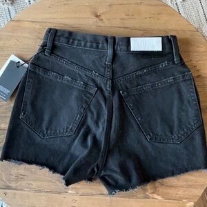 Re/Done Black Denim Shorts 25